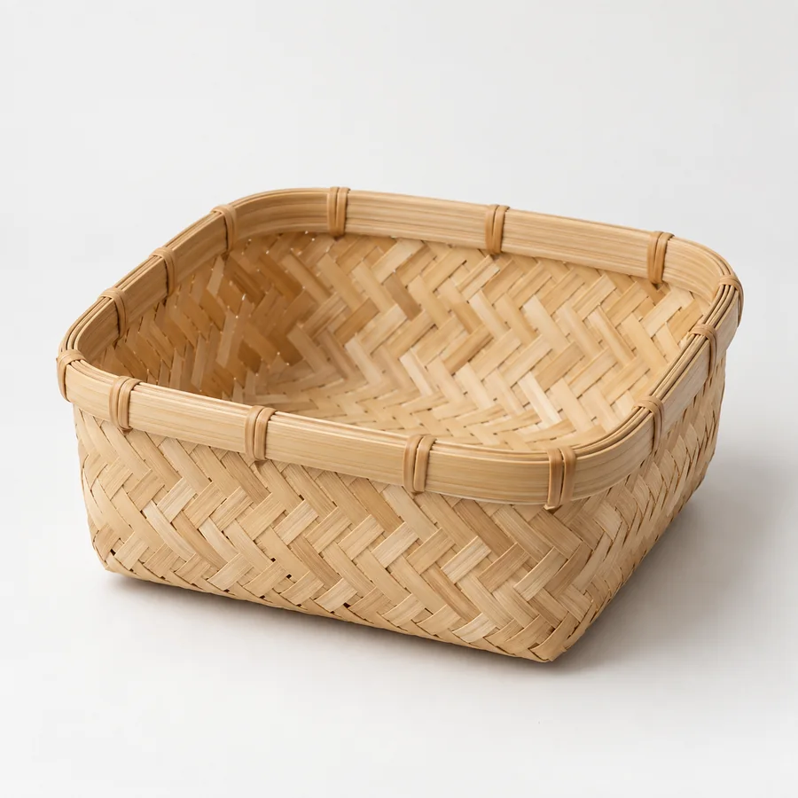 Keranjang Bambu Anyaman