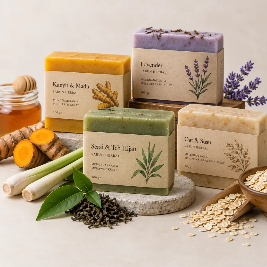 Paket Sabun Herbal Alami